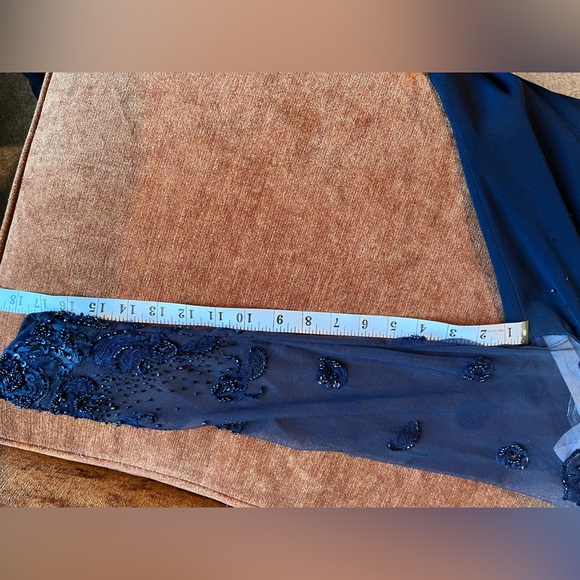 Mother of the Bride blue sequin gown. Only worn twice in the last 24 years. - Picture 8 of 15